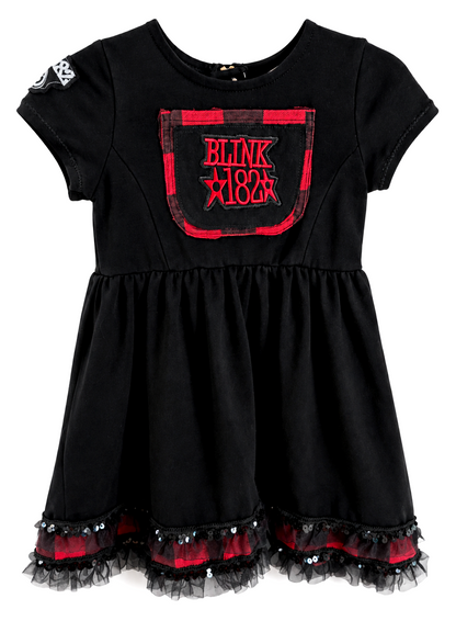Custom order Blink 182 toddler dress and Paramore tee
