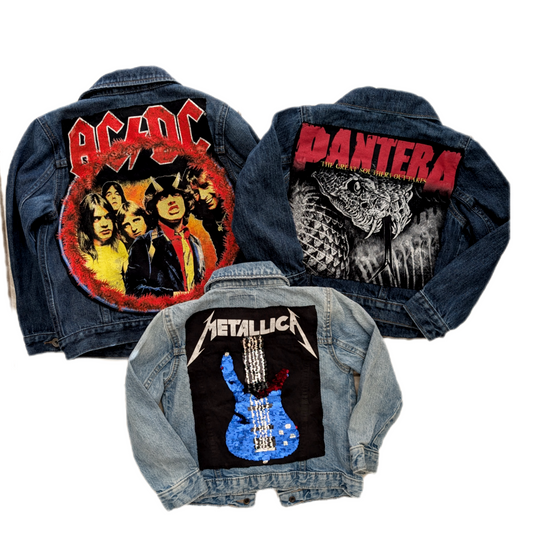 Kids metal denim jacket LOT Clearance!! 3 jackets size 4/5 years