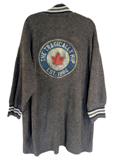 Womens Tragically Hip Duster cardigan- size Large