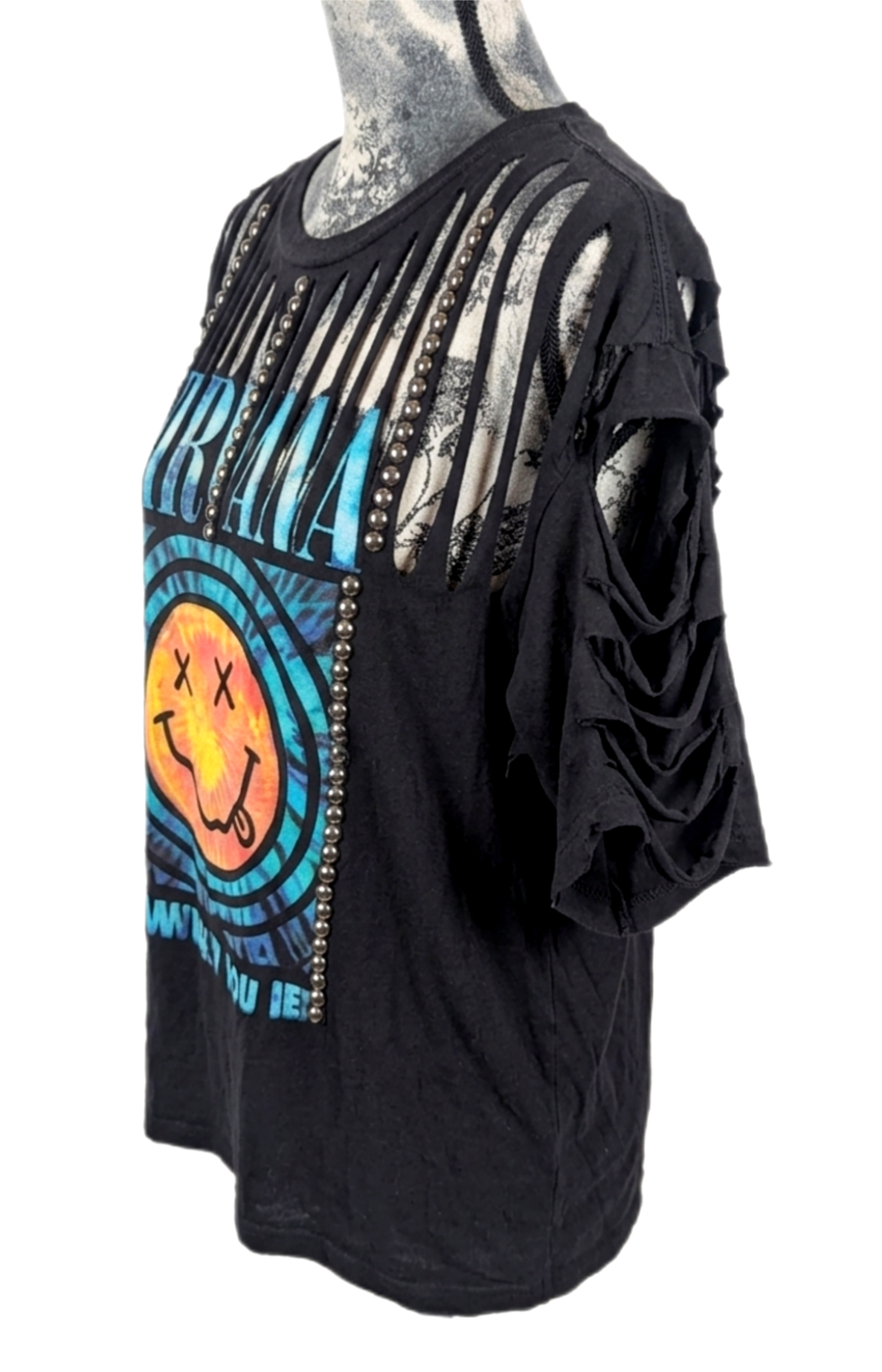 Distressed NIRVANA come as you are tee- size L