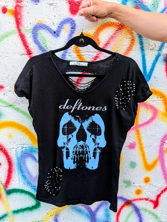 Womens reworked Deftones top- Medium
