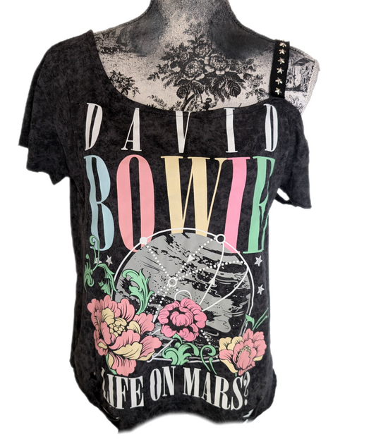 Reworked  DAVID BOWIE tee- size Medium