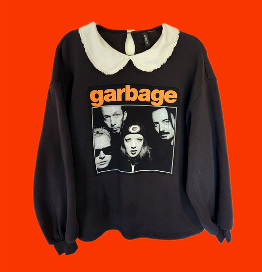 Womens Garbage collared sweatshirt- size Large