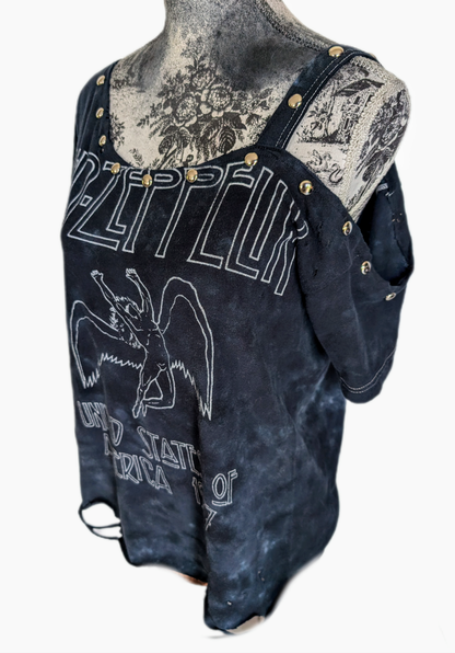 Reworked Led Zeppelin tee- size Large