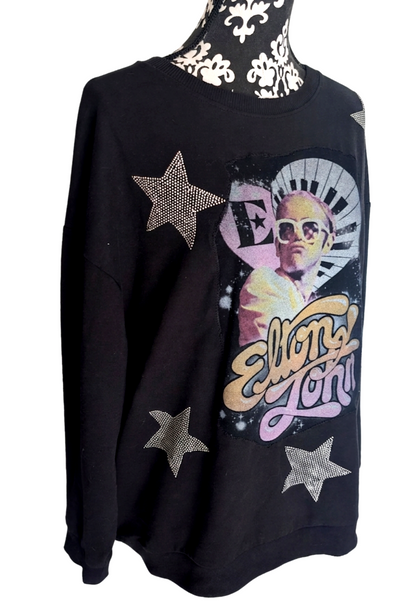Elton Sparkling Star sweatshirt - size XL womens
