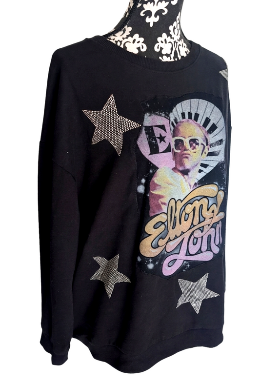 Elton Sparkling Star sweatshirt - size XL womens