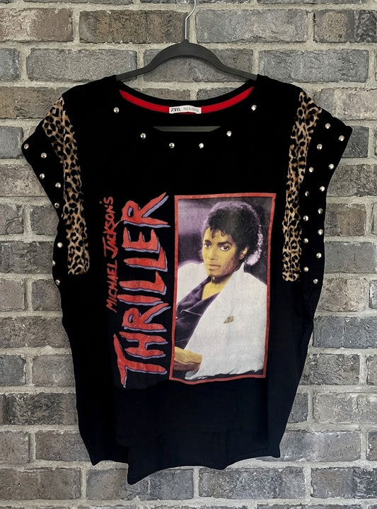 MJ THRILLER sleeveless reworked top - womens XL