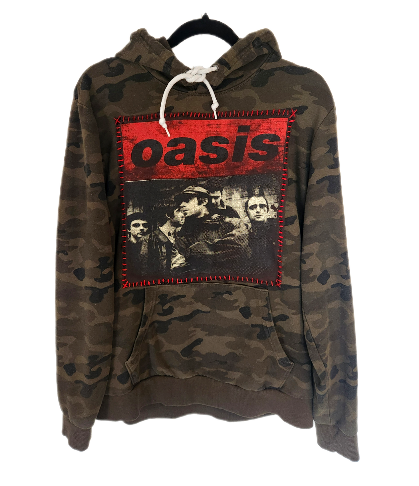 Gender Neutrel camo Oasis reworked Hoodie- Mens L/ womens L