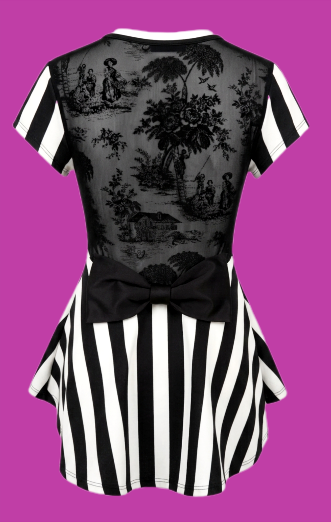 Womens Elton John Peplum top- size Large