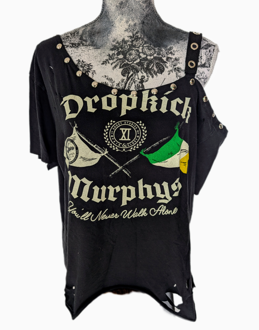 Reworked Dropkick Murphys tee- womens XL