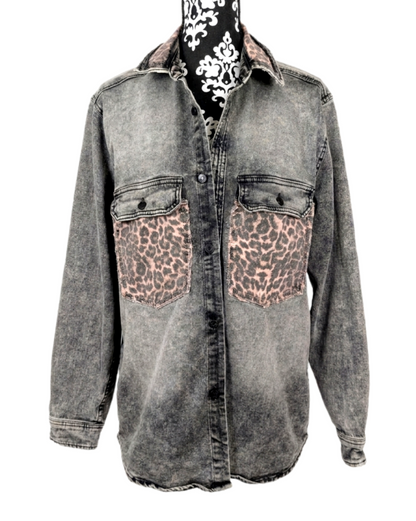 Have a WILLIE Nice Day denim jacket- gender neutral Men's M/ womens L