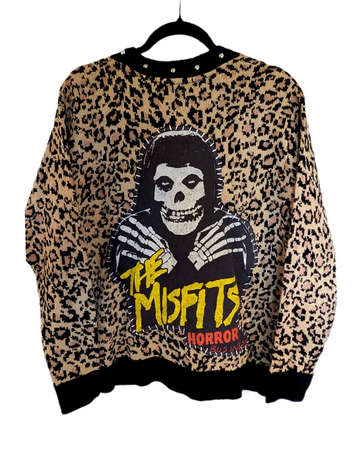 Womens MISFITS Leopard cardigan- size Medium