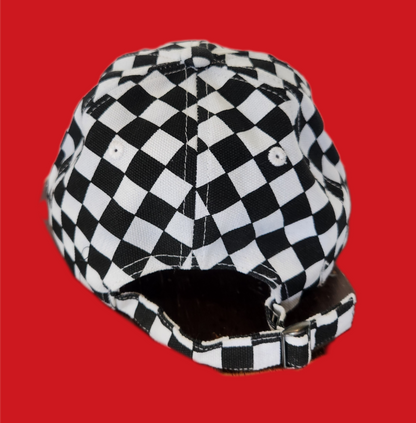 REBEL GIRL checkered hat