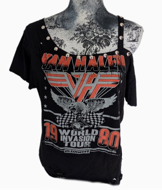 Reworked Van Halen tee- size M/L