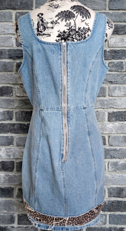 Womens STEVIE NICKS denim Dress- size L/10