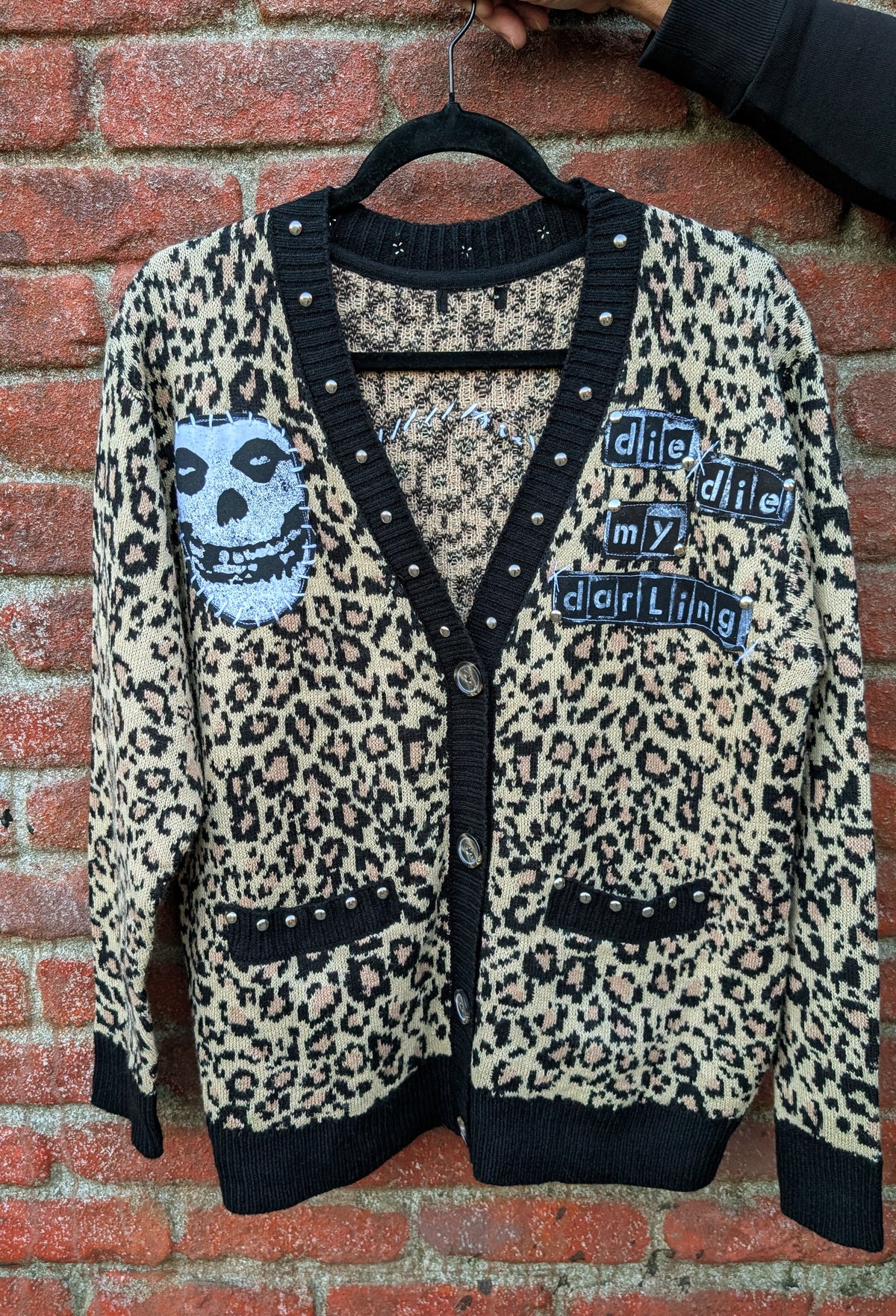 Womens MISFITS Leopard cardigan- size Medium