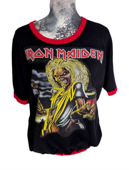 Womens Iron Maiden short sleeve sweater - size XL