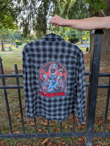 Terrifier patches Flannel- gender neutral L