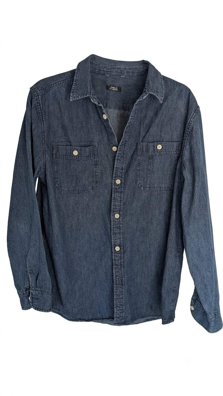 Custom HIP denim button up