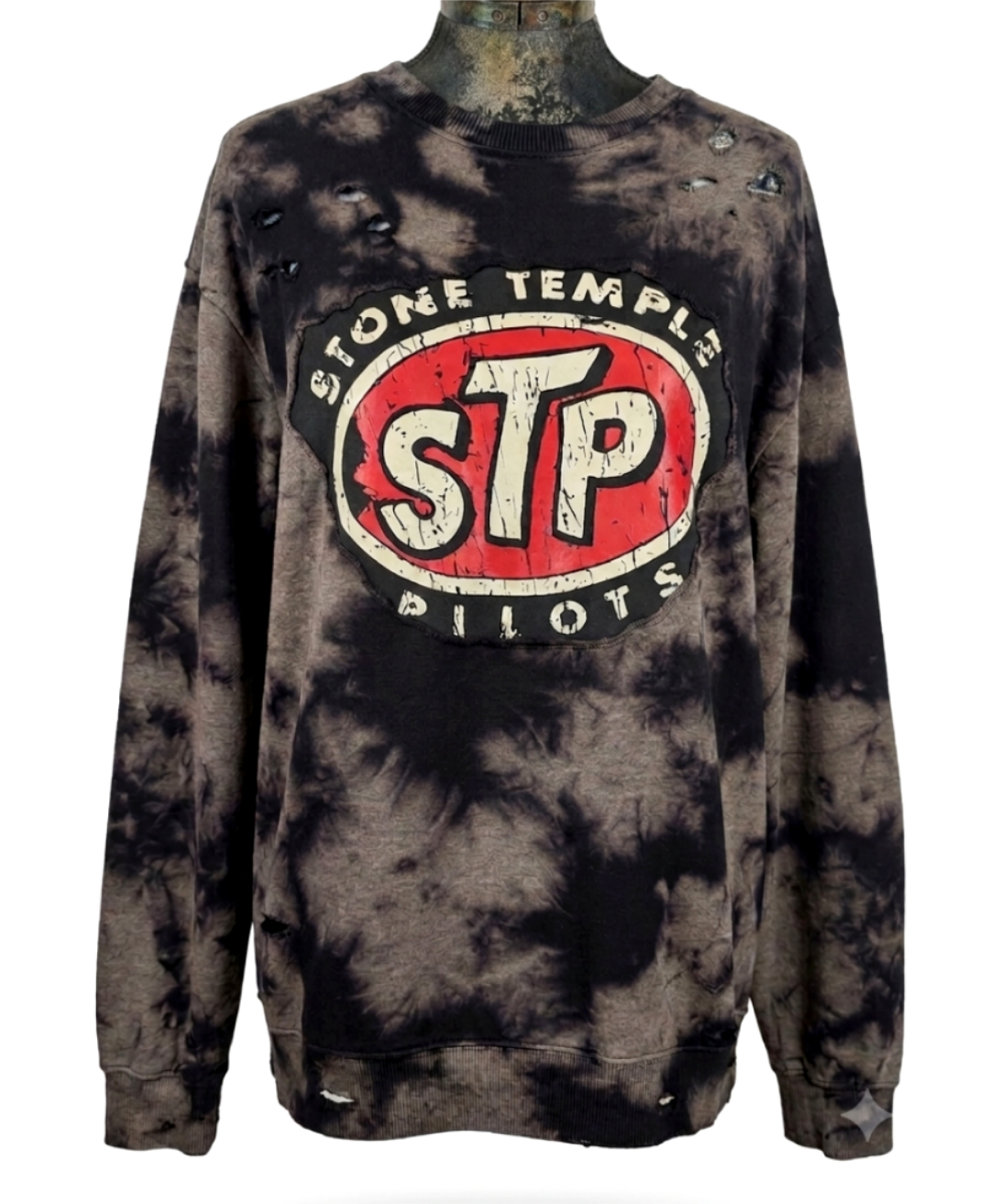Gender Neutral STP distressed sweatshirt -Mens M/ womens L