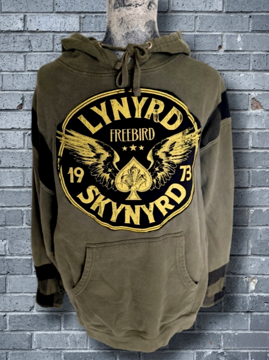 Reworked LYNYRD SKYNRD Hoodie- mens Med/ womens L