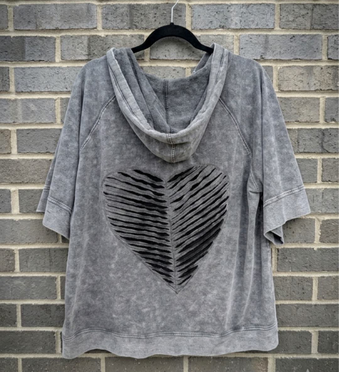 Womens Plus size Nirvana sweatshirt/ hoodie short sleeve 2/3X