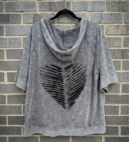 Womens Plus size Nirvana sweatshirt/ hoodie short sleeve 2/3X