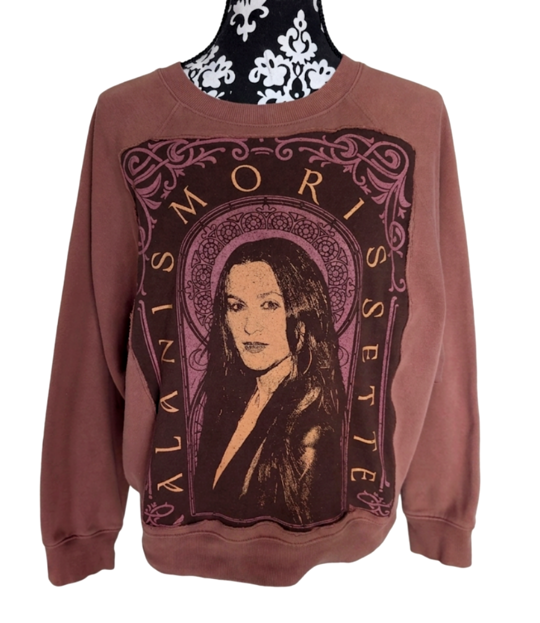 Womens upcycled ALANIS sweatshirt - size MED