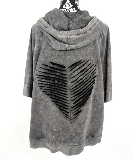 Womens Plus size Nirvana sweatshirt/ hoodie short sleeve 2/3X