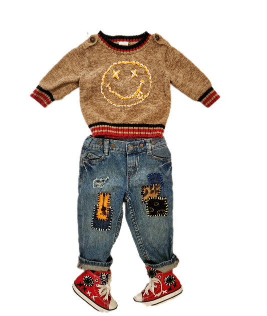 Baby 3 piece Grunge set- size 6-12 months