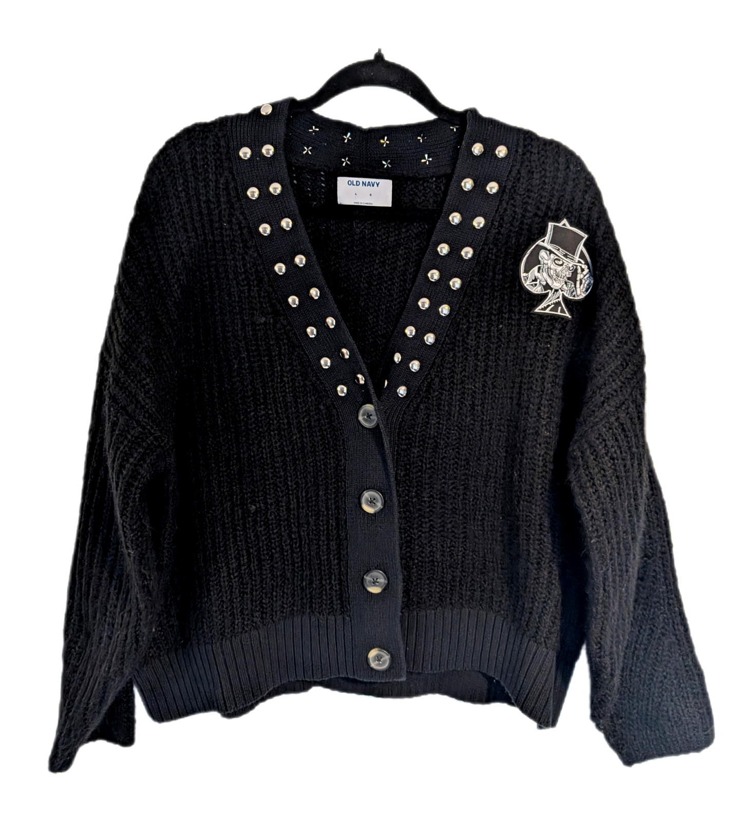 Womens GHOST cardigan sweater - Large
