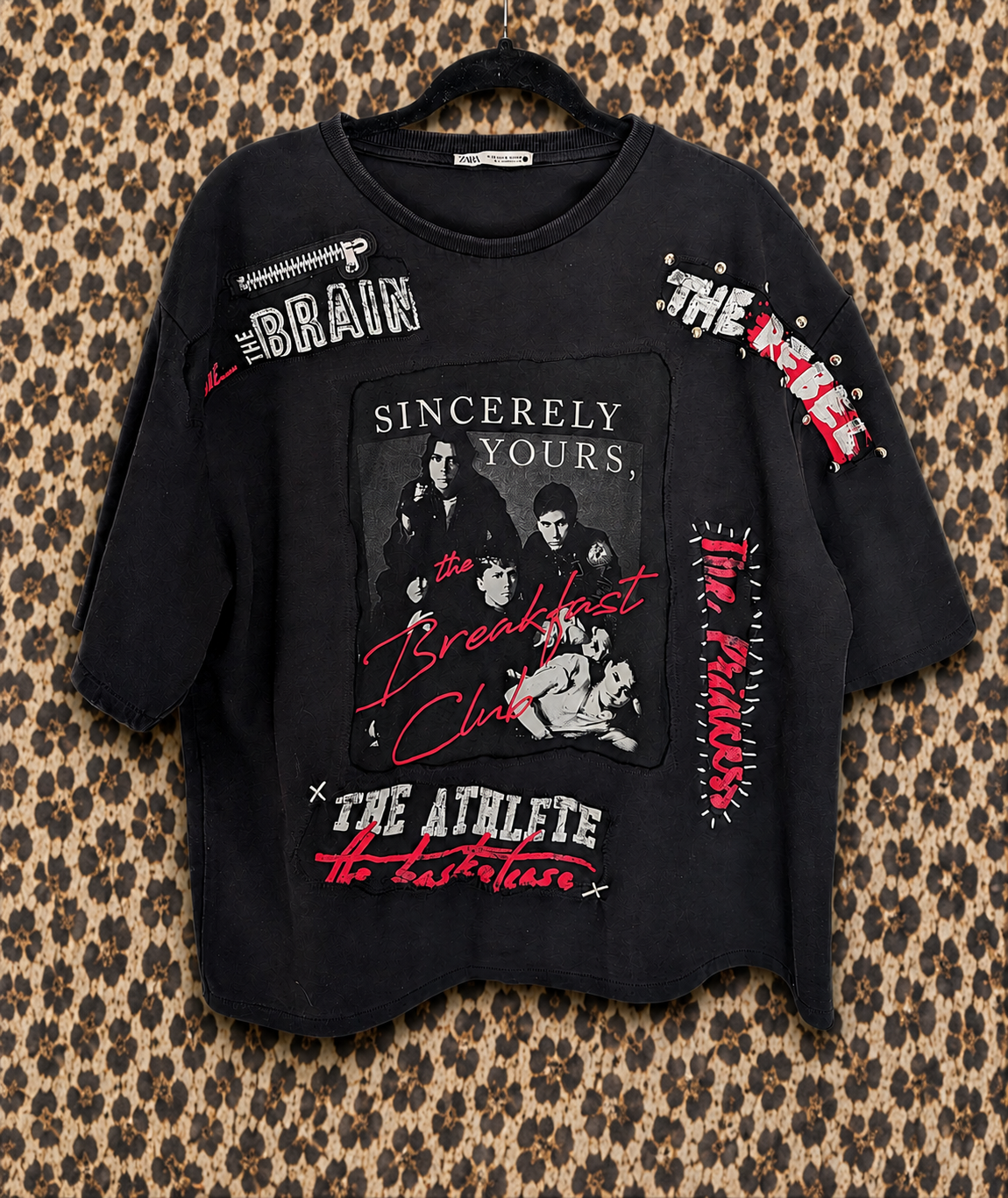 Womens The Breakfast Club oversize short sleeve sweatshirt - women L-XL