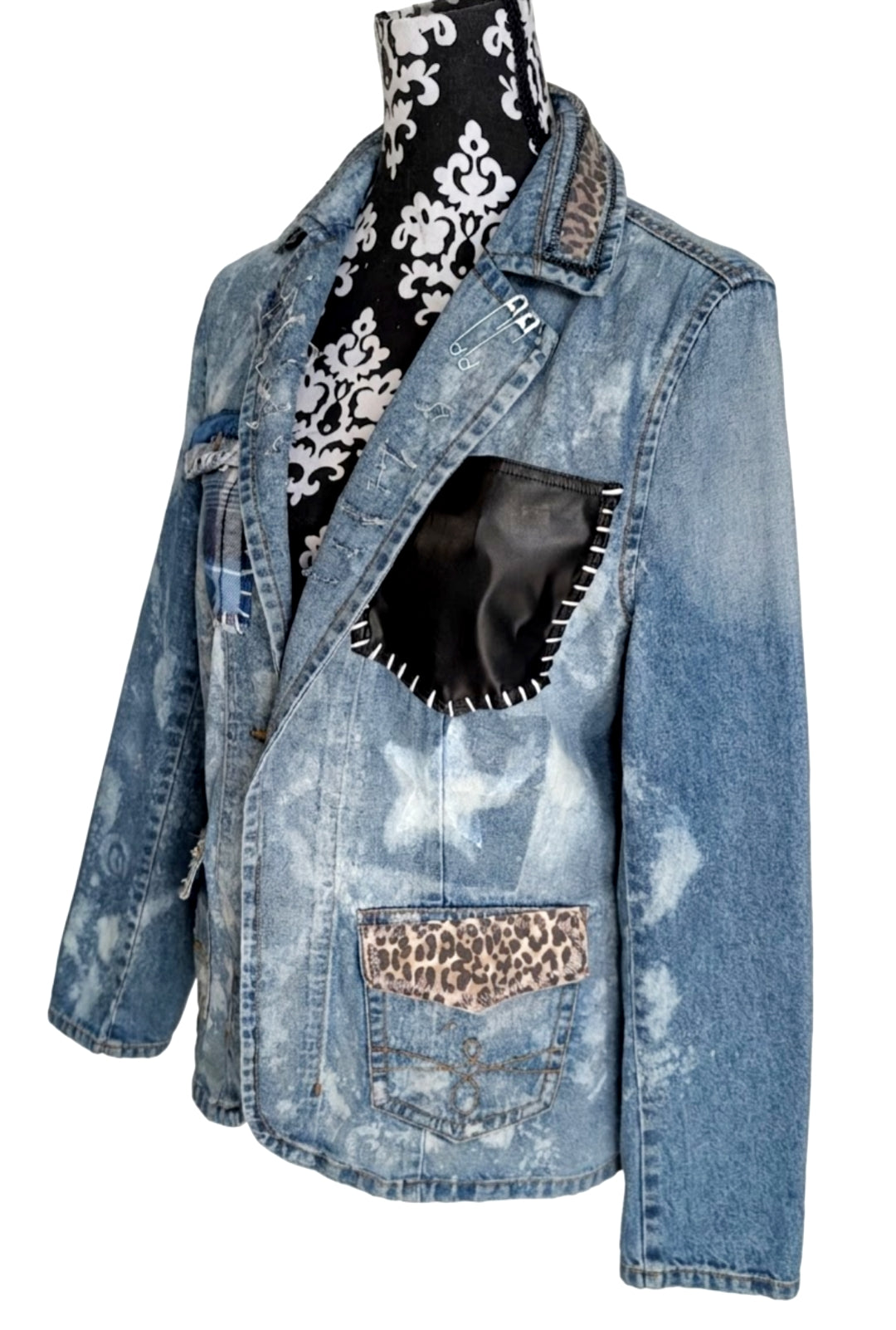 Womens Nirvana denim blazer jacket- M/L