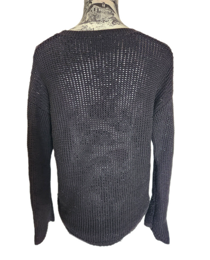 Womens upcycled sweater with Metallica- size M/L