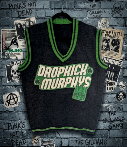 Two sided graphics Dropkick Murphys sweater vest- Men's XL