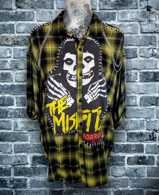 Womens Misfits Flannel top- Large