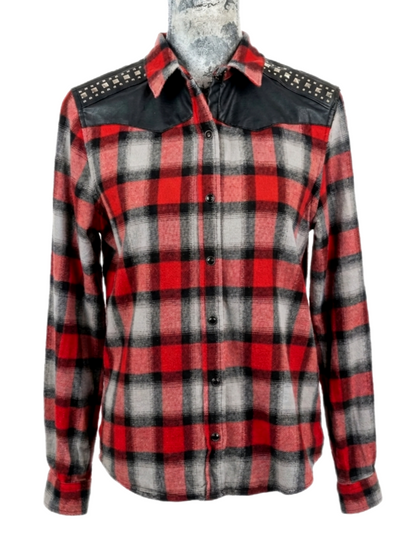 QOTSA lyrics Flannel- womens S/M
