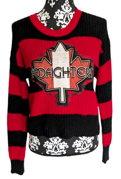 Womens Foo Fighters Maple Leaf sweater- size MEDIUM