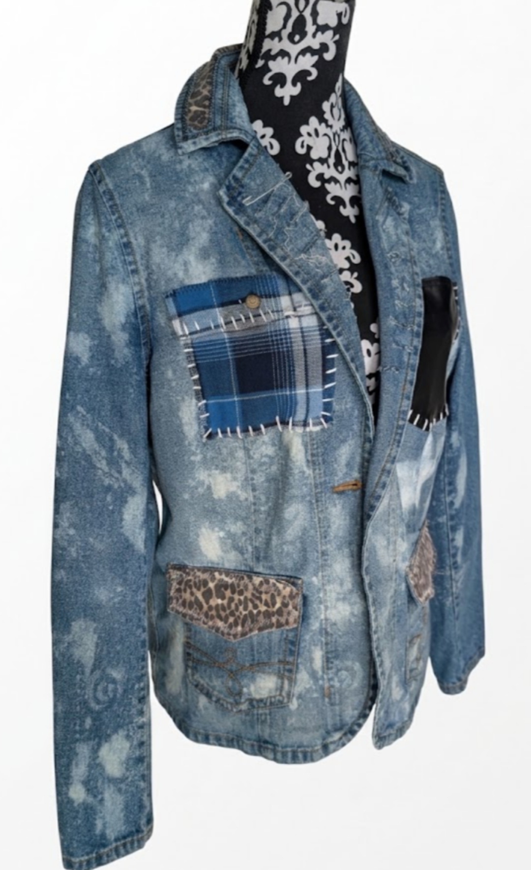 Womens Nirvana denim blazer jacket- M/L