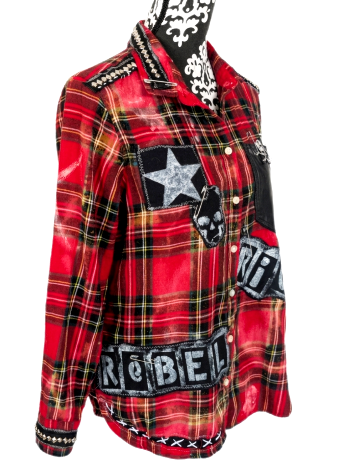 Punk Rock flannel- womens M/ Large