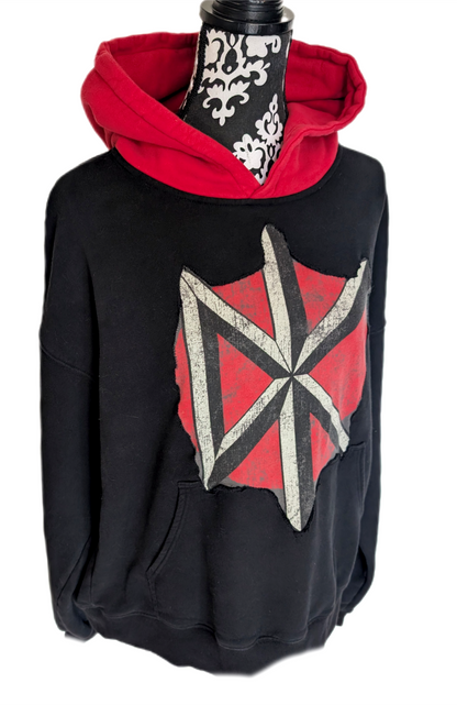 Dead Kennedys upcycled hoodie- gender neutral womens XL men's M