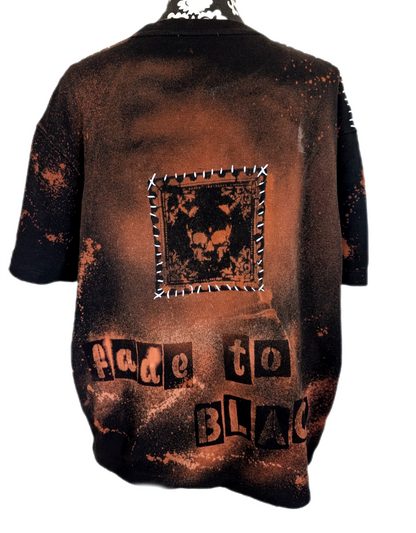 Gender Neutral METALLICA reworked sweater tee- size men's L/ womens XL