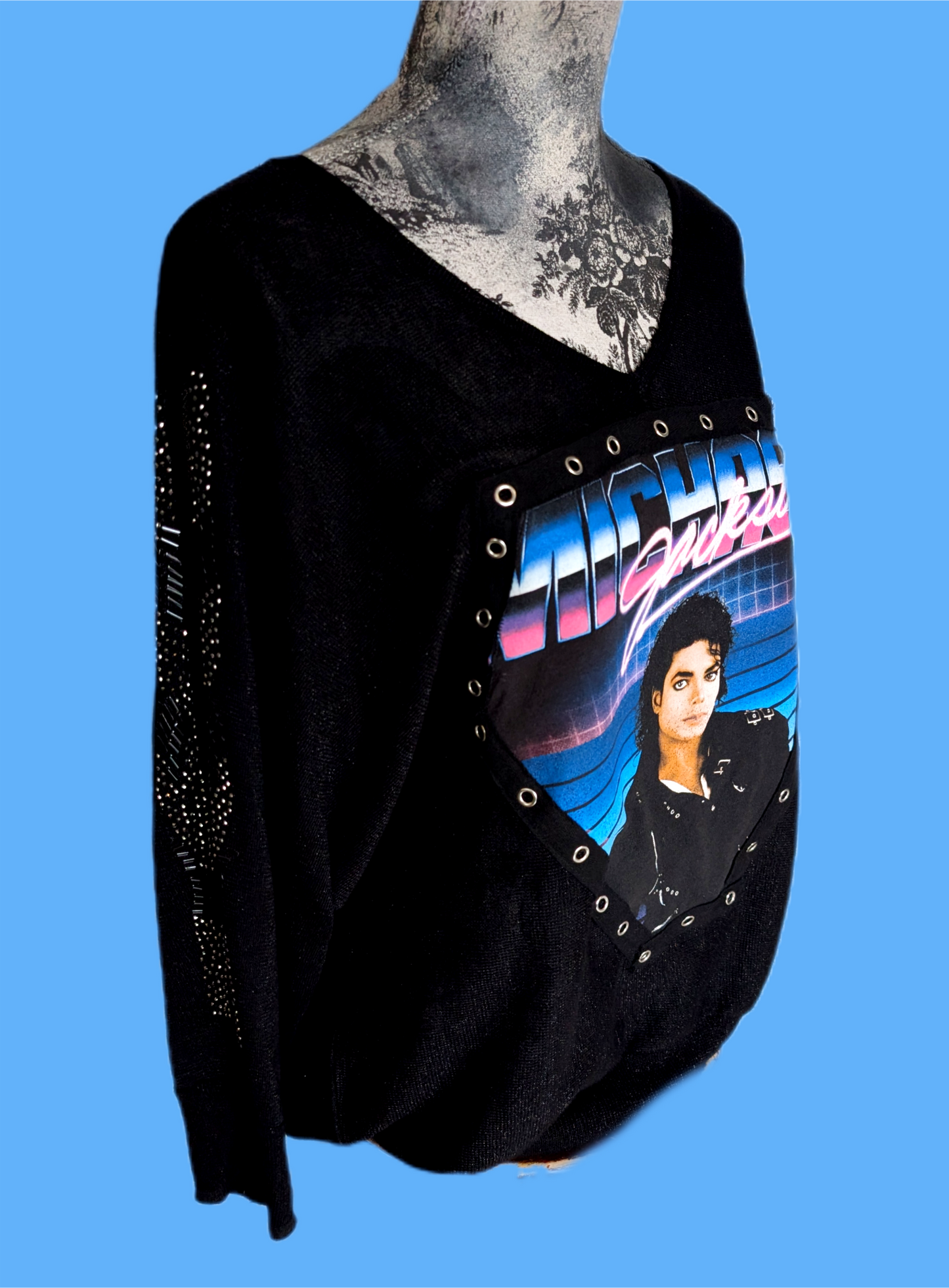 Womens  Michael Jackson sparkly top- size XL