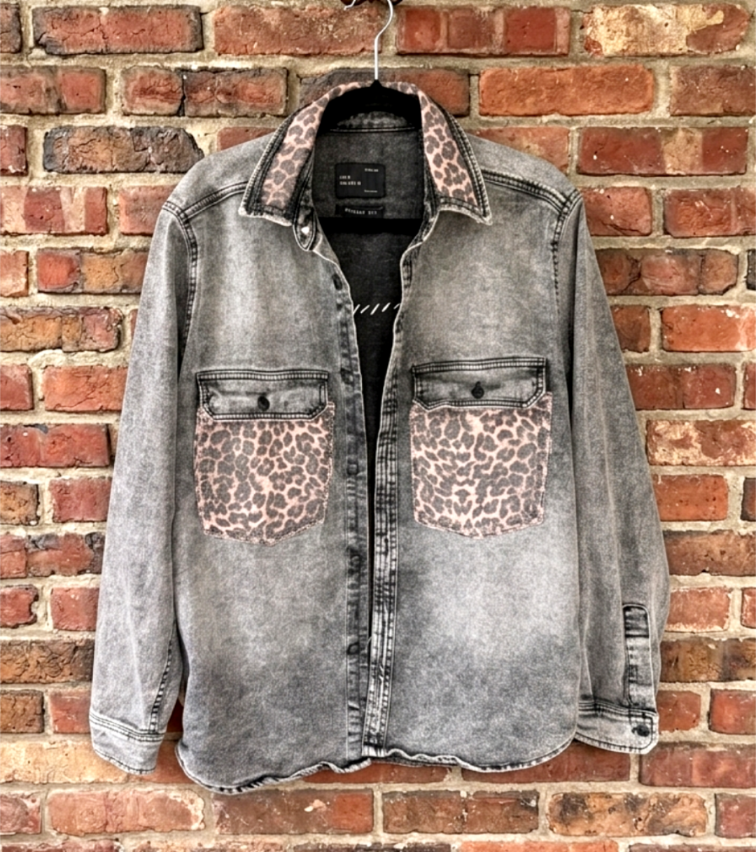 Have a WILLIE Nice Day denim jacket- gender neutral Men's M/ womens L