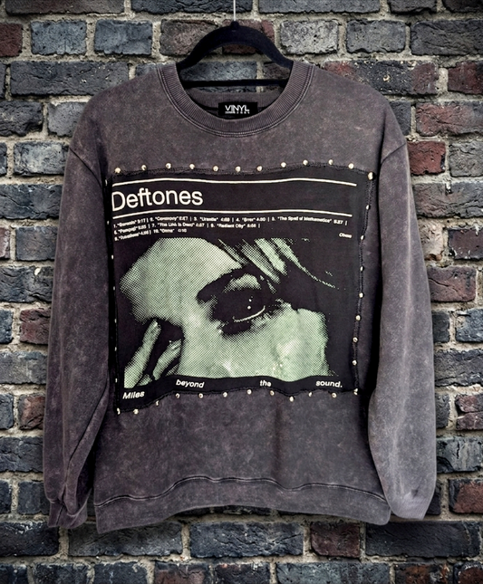 Womens reworked DEFTONES sweatshirt-M/ L