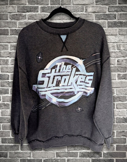 The Strokes reworked sweatshirt- men's S Womens M/ L