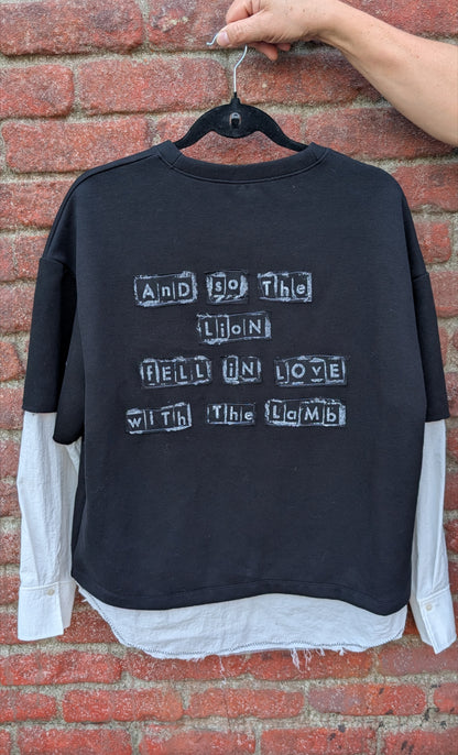 Womens TWILIGHT sweater/ layered blouse- size Large