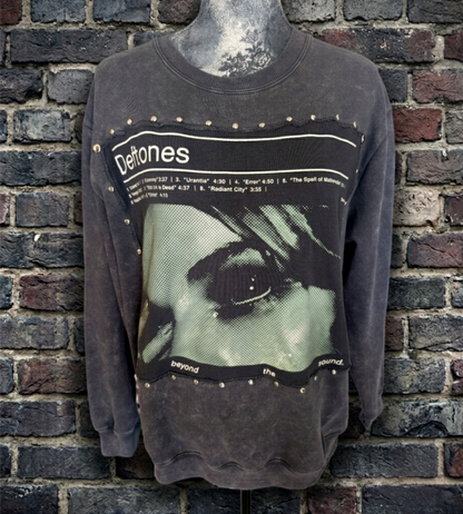 Womens reworked DEFTONES sweatshirt-M/ L