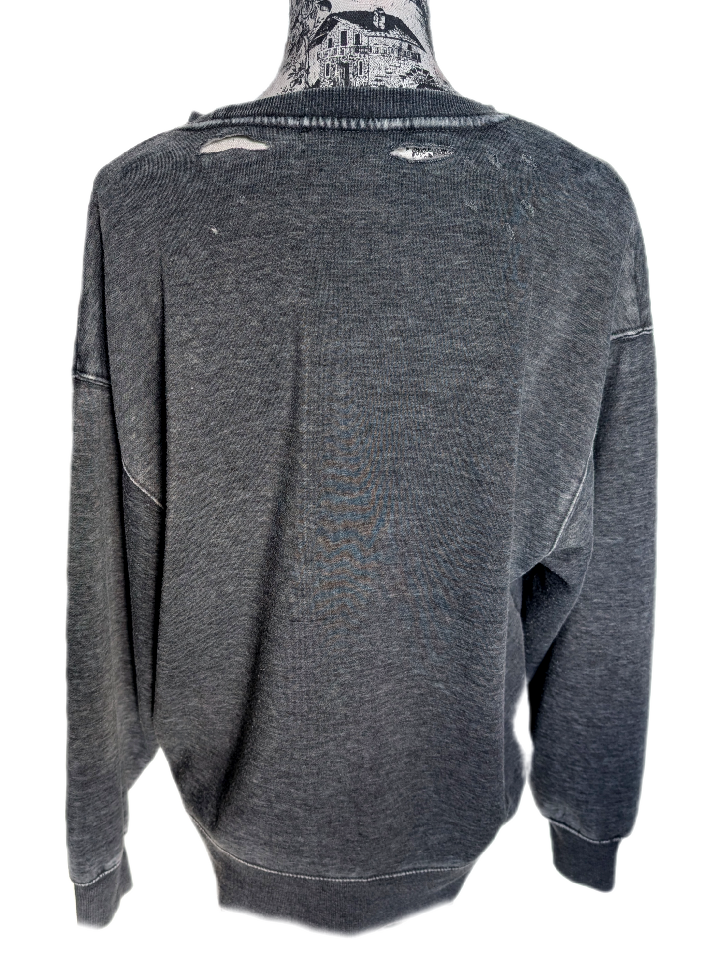 Womens Willie Nelson distressed sweatshirt- size Large