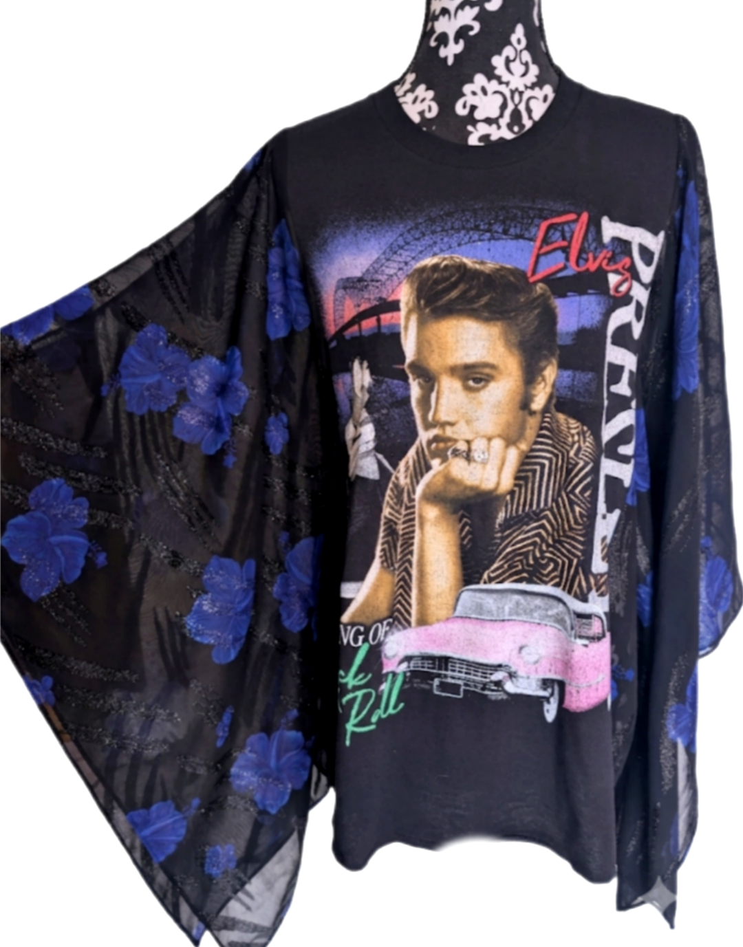 Elvis Blue Hawaii ROCKIMONO top